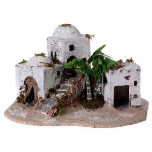 Arabian village in resin and cork