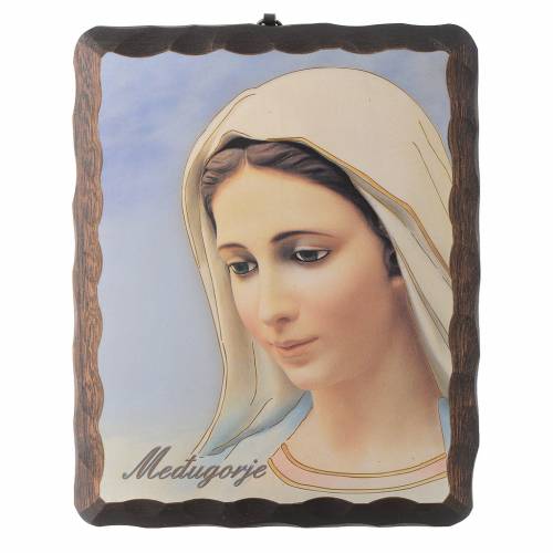 Portrait Our Lady of Medjugorje lithography