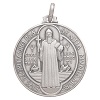 saint benedict medal silver 925