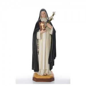 Saint Catherine 160 cm in coloured fiberglass