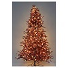 Frosted Christmas tree 230 cm with pine cones 400 lights external use