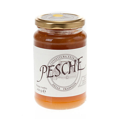Peaches jam extra 400 gr - Vitorchiano Trappists
