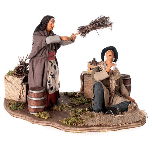 drunkard-and-woman-with-broom-14cm-neapolitan-animated-nativity