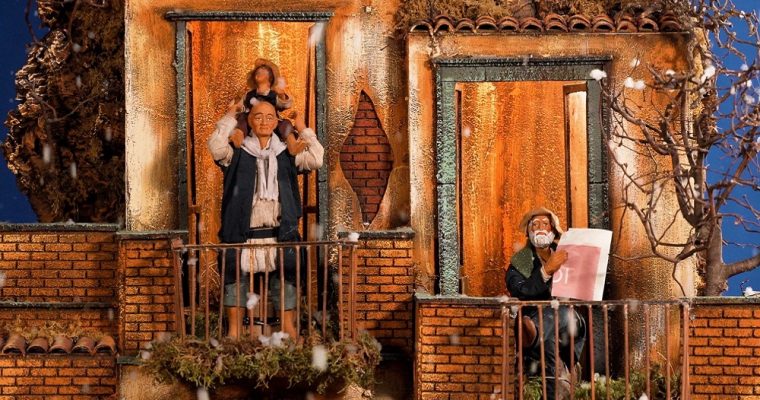 Fake snow for a nativity scene: how to get a realistic effect!