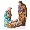 nativity scene with 3 figurines 13cm moranduzzo