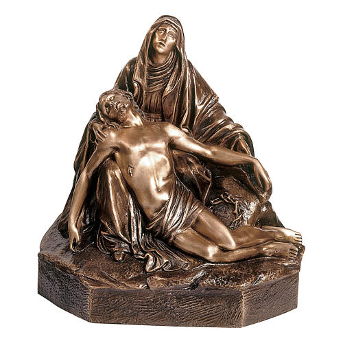 Statue of Piety in bronze 45 cm