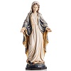 our lady of grace wooden statue painted
