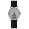 St. Benedict's white dial watch in 925 silver