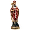 statue of st augustin painted resin 20 cm