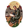 saint matthew icon oval