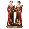 saints cosmas and damian statue in resin
