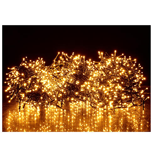 Christams lights, 1800 LED amber warm white remote control for outdoors 220V