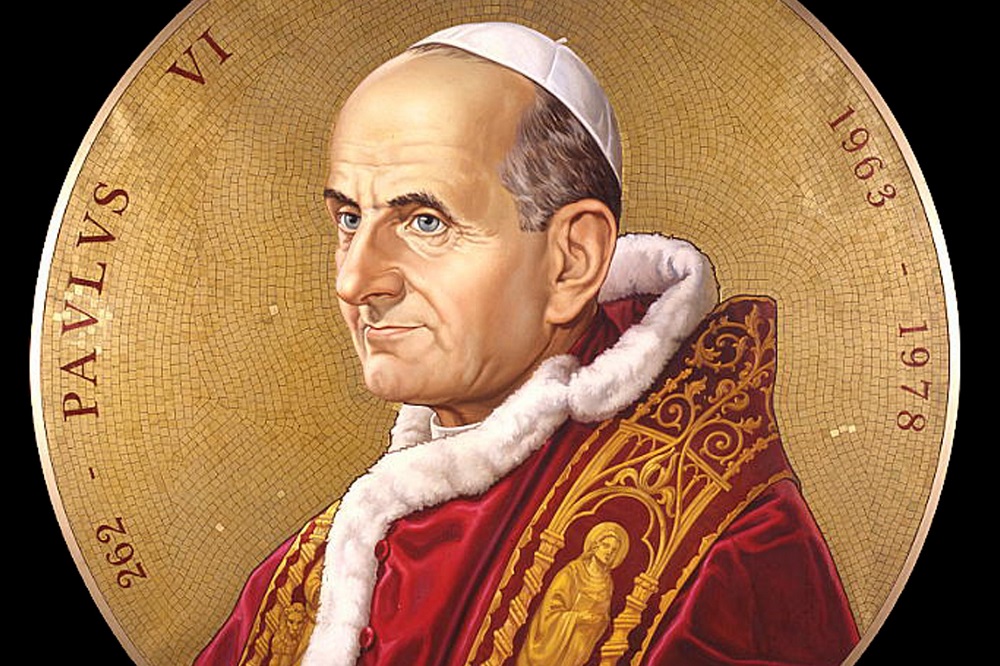 Pope Paul VI, his memory celebrated on May 29