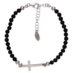 onyx bracelet with 4mm beads 