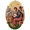 saint luke icon oval