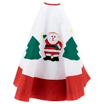 Christmas Tree base cover, white with red edge 105 cm