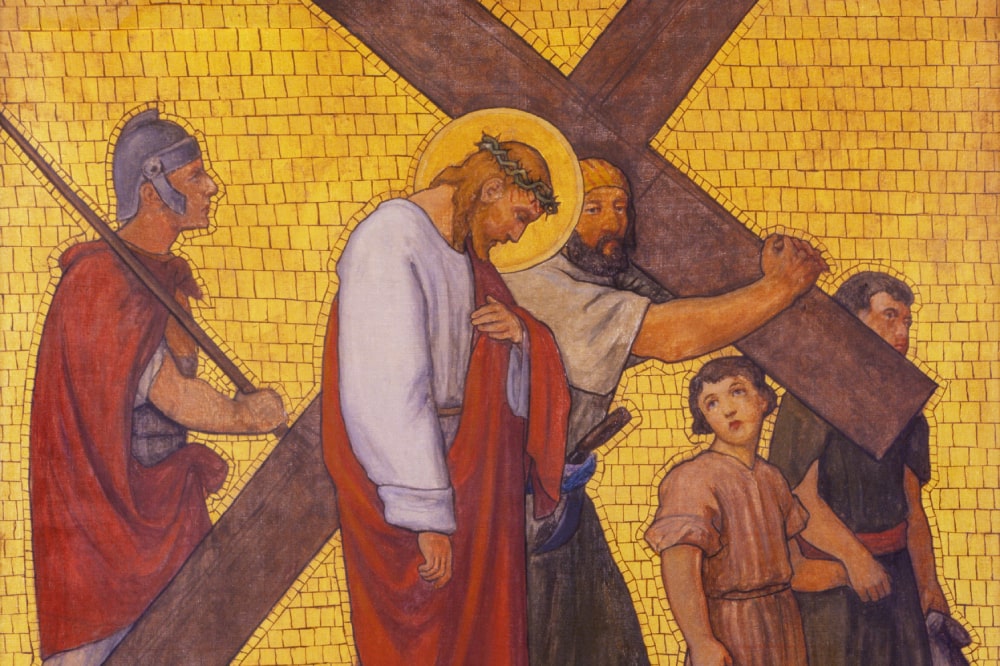 Simon of Cyrene, the man who helped Jesus carry the cross