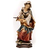 Saint Sophia of Rome Statue with Sword wood painted Val Gardena