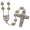 Jasmine perfumed rosary beads, white, Pope Francis