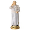 pope francis statue in resin 14 cm