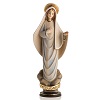 Statue of Our Lady of Medjugorje, painted wood, model.