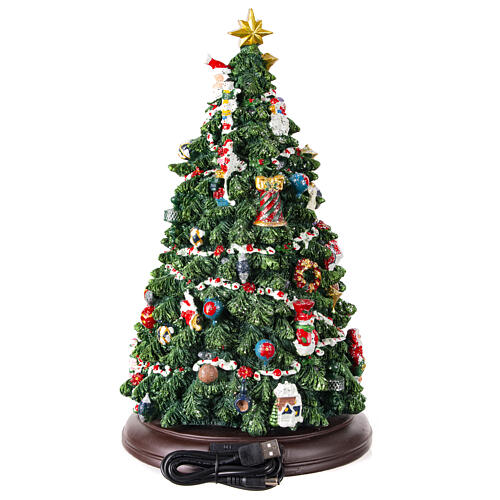 Christmas tree 35x20x20 rotating melody LED lights