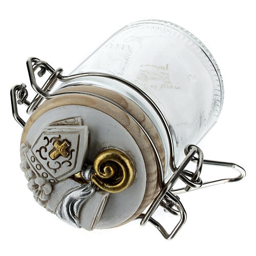 Confirmation glass jar favor 8 cm