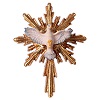 Holy Spirit with long rays in Valgardena wood